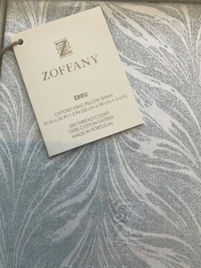 Zoffany~EBRU~Oxford~KING~1 Pillow Sham~100% Cotton Sateen~RARE~New in Box~LAST 1 - Picture 1 of 6