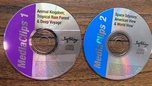 Media Clips CD 1 & 2, Space Odyssey American & World view, Animal Rain forest - Bild 1 von 1