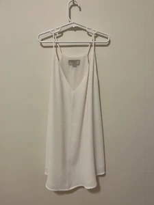 Loft Women's White Chiffon Camisole (S). White V-neck. Never worn. - Picture 1 of 3