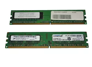 Crucial 240-PIN 8GB 2x4GB DDR2 PC2-5300U UNBUFF DIMM RAM Memory 512MX6 USA - Picture 1 of 4