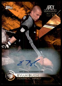 2016 Topps Apex MLS Autographs Orange #55 Evan Bush Auto /25