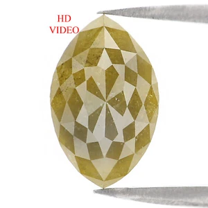 3.06 CT Natural Loose Marquise Cut Diamond 11.60 MM Yellow Color Diamond QL6773 - Picture 1 of 8