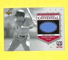 2001 Upper Deck Centennial George Brett Jersey Relic Card Royals HOF 