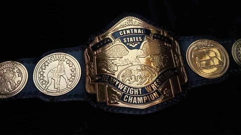NWA Central States  Heavyweight Wrestling Champion Belt Zinc Metal 4mm Adult Siz Cover