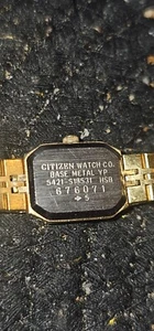 BEAUTIFUL CITIZEN WOMEN'S WATCH 5421-S18531 SQUARE GOLD BRACELET WATCH - Picture 1 of 1