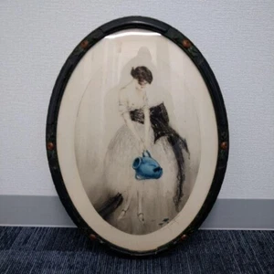 Louis Icart Broken Vase Etching 1924 Framed Signed With yellow cloth bag - Picture 1 of 9