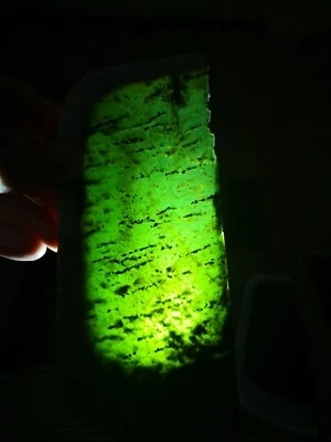 Greenstone Pounamu Natural NZ Nelson Nephrite Jade Kokopu Slab lapidary cabbing - Image 1 of 4