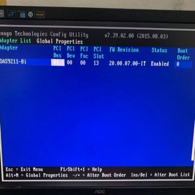 LSI 6Gbps SAS HBA Fujitsu D2607-A21 FW:P20 9211-8i Modo TI ZFS FreeNAS unRAID - Imagem 1 de 4