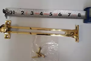 ROCKLER SOLID BRASS FRICTION LID SUPPORT 8" WARDROBE STAY DRAFTING TABLE - Picture 1 of 2