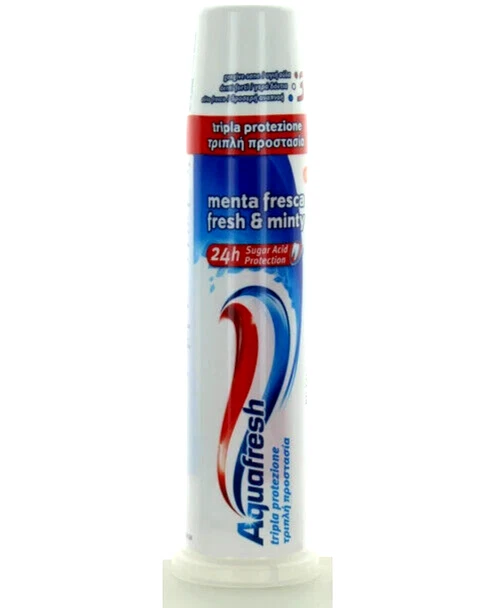 DENTIFRICIO AQUAFRESH TRIPLA PROTEZIONE DISPENSER MENTA FRESCA 100 ML - Image 1 of 1