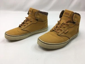 Vans Boots Youth 6.5 Tan Brown Suede High Top Skater Shoes Style TBR4 - Picture 1 of 9