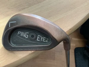 PING EYE 2+ BECU COPPER LOB WEDGE BLACK DOT RIFLE PROJECT X95 STEEL STIFF SHAFT - Picture 1 of 6