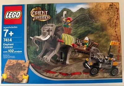 LEGO Orient Expedition Adventurers Elephant Caravan 7414 In 2003 New Retired - Image 1 of 2