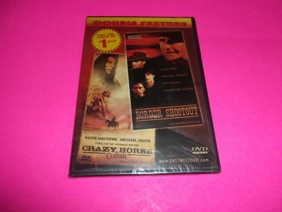 Border Shoot Out 1990 / Crazy Horse and Custer 1990 DVD Brand New Westerns VHTF - Image 1 of 2