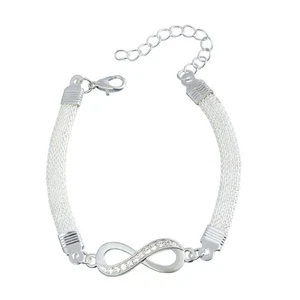 Fashionable Simple Hoop Bracelet Unisex Good Luck Charm Jewelry Accessory - Picture 1 of 8