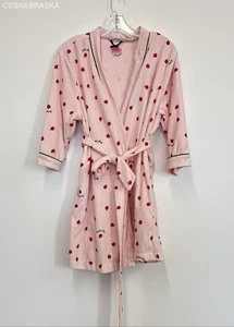 Kate Spade Pink Ladybug Terry Robe - Size S - Picture 1 of 6