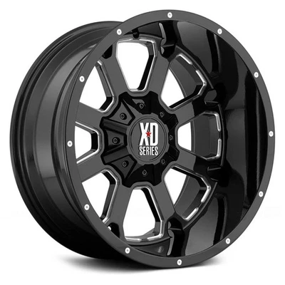 XD Series XD825 BUCK 25 Wheels 20x9 (0, 8x180, 124.2) Black Rims Set of 4 Foto 1 de 4