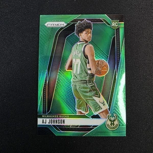 Panini Prizm - AJ Johnson #251 verde Prizm paralelo novato RC 2024-25 casi nuevo - Imagen 1 de 2