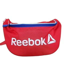NWT Reebok Red Fanny Pack Waist Bag Crossbody Sport Travel Logo Zip - Picture 1 of 13