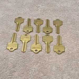 U.S. Lock US21 AR1 Ilco 1179 Keys Blanks Lot Of 10 NOS Locksmith - Picture 1 of 3