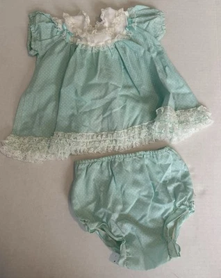 Vintage Baby Dress And Diaper Cover Untagged - Image 1 of 4