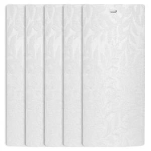 DALIX Rainforest Vertical Window Blinds Replacements Set 5 Pack Qty / White - Picture 1 of 4