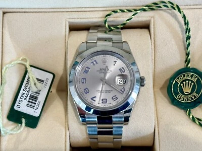 Rolex Datejust II silver w/rhodium. "The Federer." Papers and box. Pristine. - Image 1 of 4