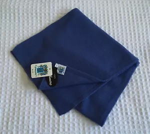 Neu Portolano klassischer 100 % Kaschmir Schal $ 175 Hortensienblau 10" x 66" - Bild 1 von 3