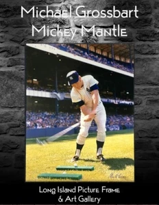 Mickey Mantle Playing Golf at Yankee Stadium Michael Grossbart Signed Photo - Picture 1 of 6