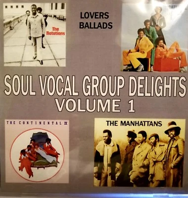 Soul Vocal Group Delights VOL 1 CD Lowrider Oldies Sweet Soul Music RnB Soul - Image 1 of 2