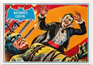 Batman 1989 Topps (1966 Deluxe Reissue Edition) Card #13B - Batman's Coffin - Picture 1 of 2
