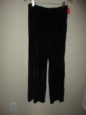 Pantalones de terciopelo de pierna ancha negros Isaac Mizrahi para Target talla 4 nuevos con etiquetas para dama Foto 1 de 4