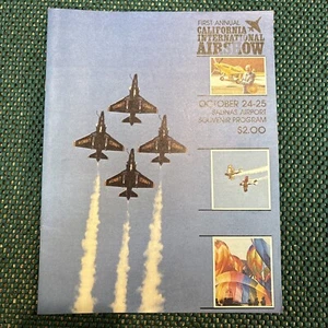 Vtg. 1st Annual California International Airshow Oct. 24-25 1981 Salinas Program - Picture 1 of 3