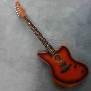 Fender American Acoustasonic Jazzmaster Ebony Fingerboard Tobacco Sunburst - Picture 1 of 16