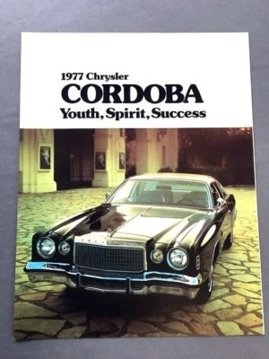 1977 Chrysler Cordoba Original Canada Car Sales Brochure Catalog - Image 1 of 2