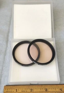 2 Tiffen Filters ~  52mm ~ 812 Warming Light + Skylight SKY 1-A ~ USA - Picture 1 of 10