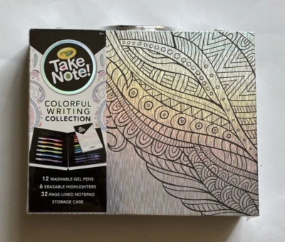 Crayola ¡Toma nota! Colección de escritura colorida con estuche NUEVO Foto 1 de 2