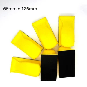 66 mm x 126 mm Handschleifblock Schleifer Schleifmittel PU Schaum für Hakenschleife Schleifpapier - Bild 1 von 6