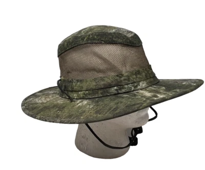 Mossy Oak Adult Camouflage Sun Hat Wide Brim Mesh Sides Fishing Hunting Camping - Image 1 of 4
