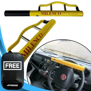 Verrouillage du volant haute sécurité Milenco commercial antivol jaune 0512.Mat✅ - Photo 1/14