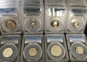 ✯ LOT of 10 Different PCGS PR69 Slabbed Graded U.S. Proof Coins ✯ ESTATE SALE! ✯ - Picture 1 of 7