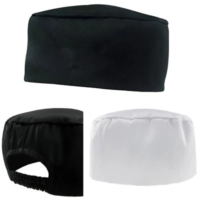 MFAZ MOREFAZ LTD New Hot Popular Pleated Chefs Catering Hat Cook Food Prep Kitchen Round Cap