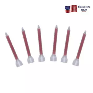50Pcs Mixing Nozzles Adhesive Long Red Tips Compatibles With Fusor Product 401 - Foto 1 di 4