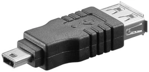 USB 2.0 Adapter USB Buchse Typ A auf Mini Stecker Typ B High Speed - Bild 1 von 1