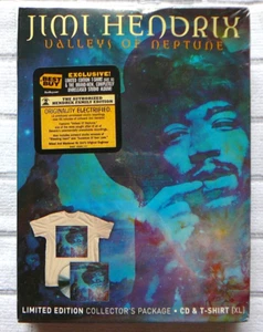 JIMI HENDRIX Valley Of Neptune CD & T SHIRT XL Still Sealed - Picture 1 of 2
