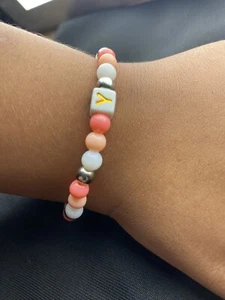 Kids “ First Initial Of Your Name “ Clay Bead Bracelet - Picture 1 of 3