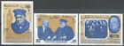 RAS AL KHAIMA-1966-DE GAULLE-CHURCHILL-3 timbres neufs dentelés dont 1 de Gaulle