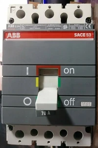 DISYUNTOR CIRCUITO ABB S3N SACE S3 TIPO HACR 70 AMP 480 VAC 2 POLOS NUEVO PARA LLEVAR - Imagen 1 de 9