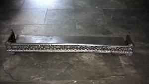 cast iron fireplace fender stock item FF020 cast iron fireplace surround kerb - Picture 1 of 8
