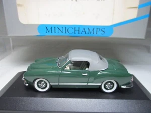 Minichamps 1/43VW Karmann Ghia Cabriolet Soft Top Green Best Nr.5060 - Picture 1 of 9